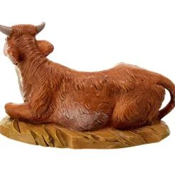 Bue Seduto 12Cm Statuetta In Resina