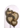 Campana Vetro Con Cuori 17,5X26Cm