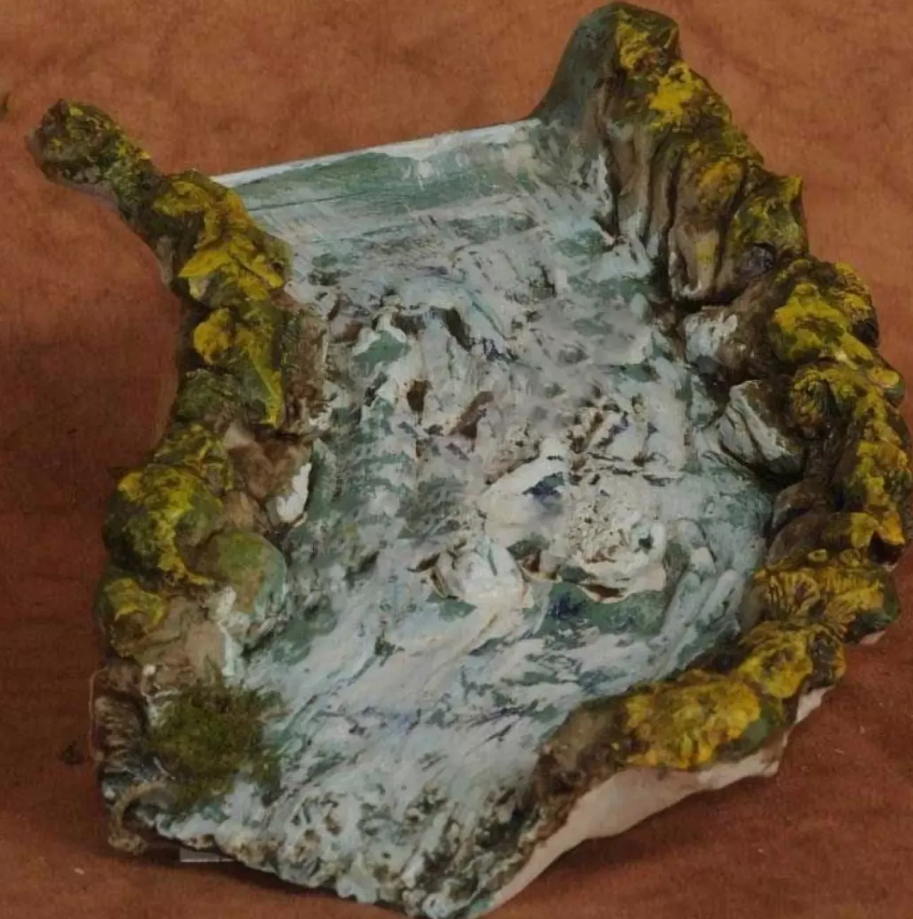 Cascata Curva Sx Per Presepe 27,5X14X4Cm