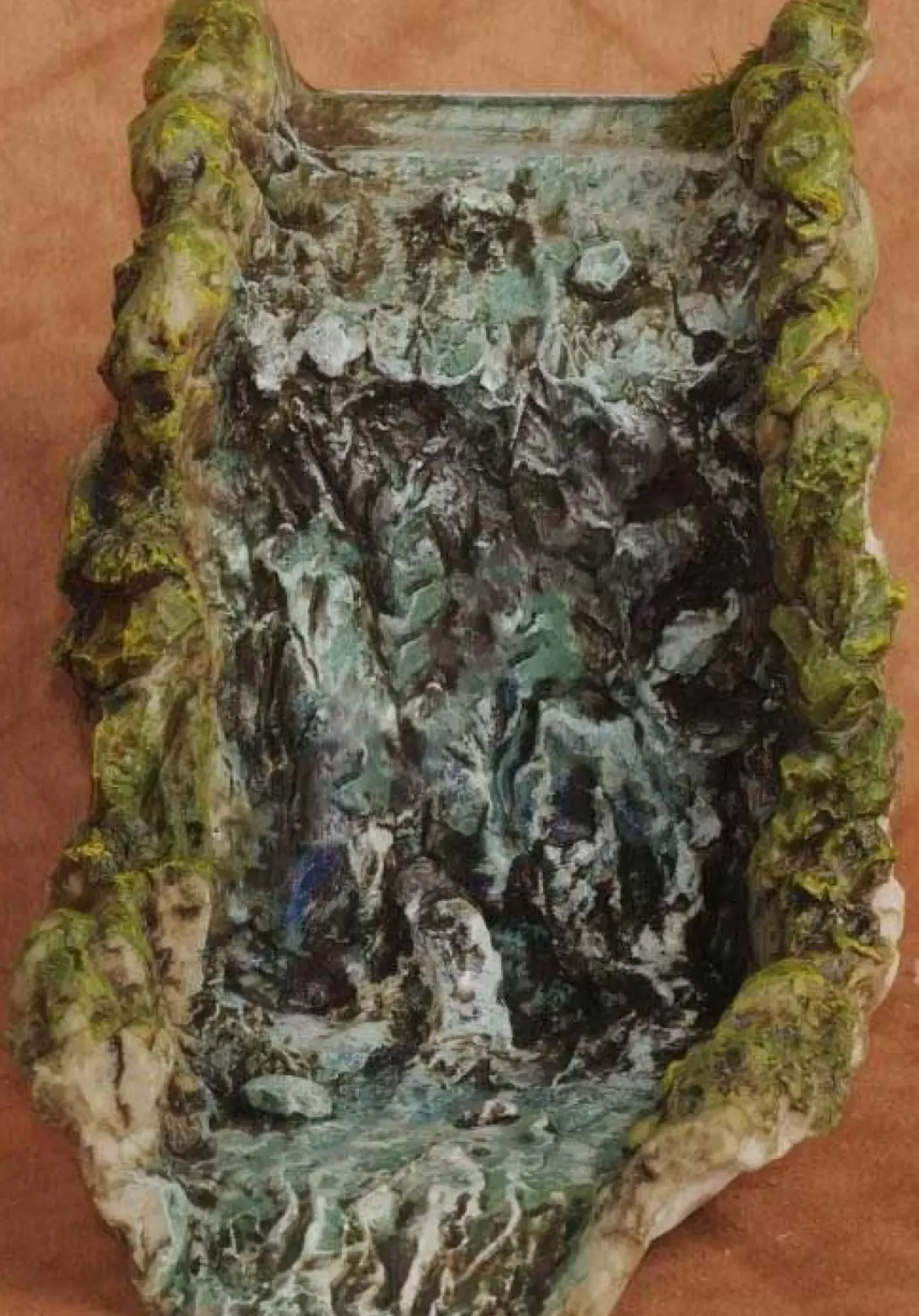 Cascata In Resina Componibile 21X15X20Cm