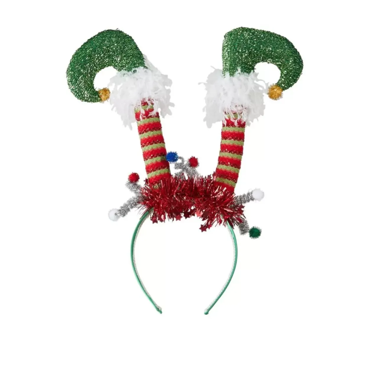 Cerchietto Cappello Da Elfo Natalizio 36Cm