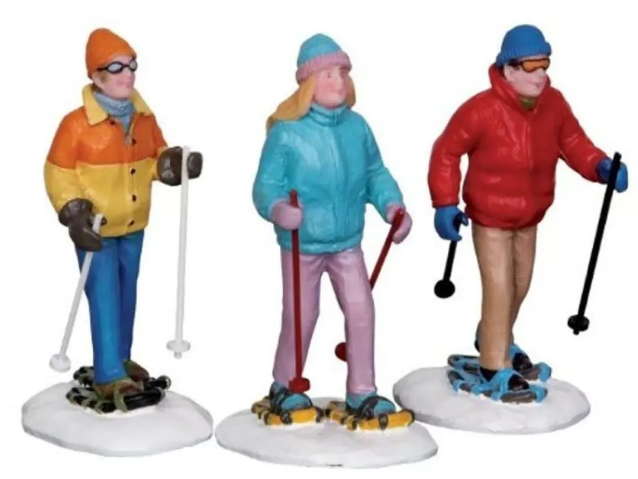 Ciaspolatori - Snowshoe Walkers, Set Of 3