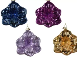 1 Ciondolo Natalizio A Forma Di Fiore Colore Assortito