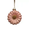 Ciondolo Natalizio Fiore Rosa E Oro Appendibile