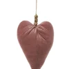 Cuore Velluto Appendibile 18Cm Rosa