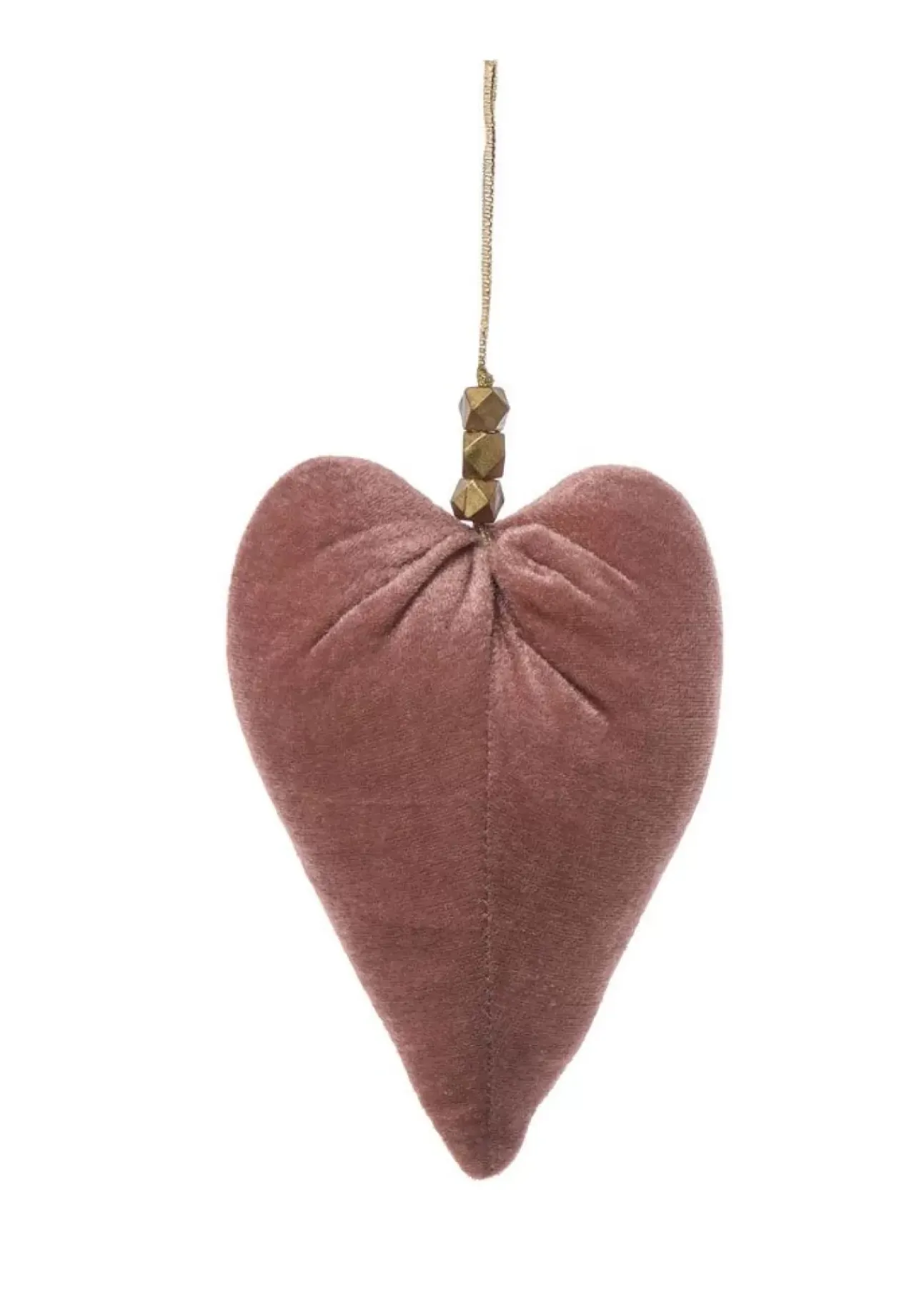 Cuore Velluto Appendibile 18Cm Rosa