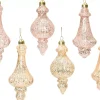 1 Decorazione Appendibile A Tema Natale Rosa/Glitter Modello Assortito
