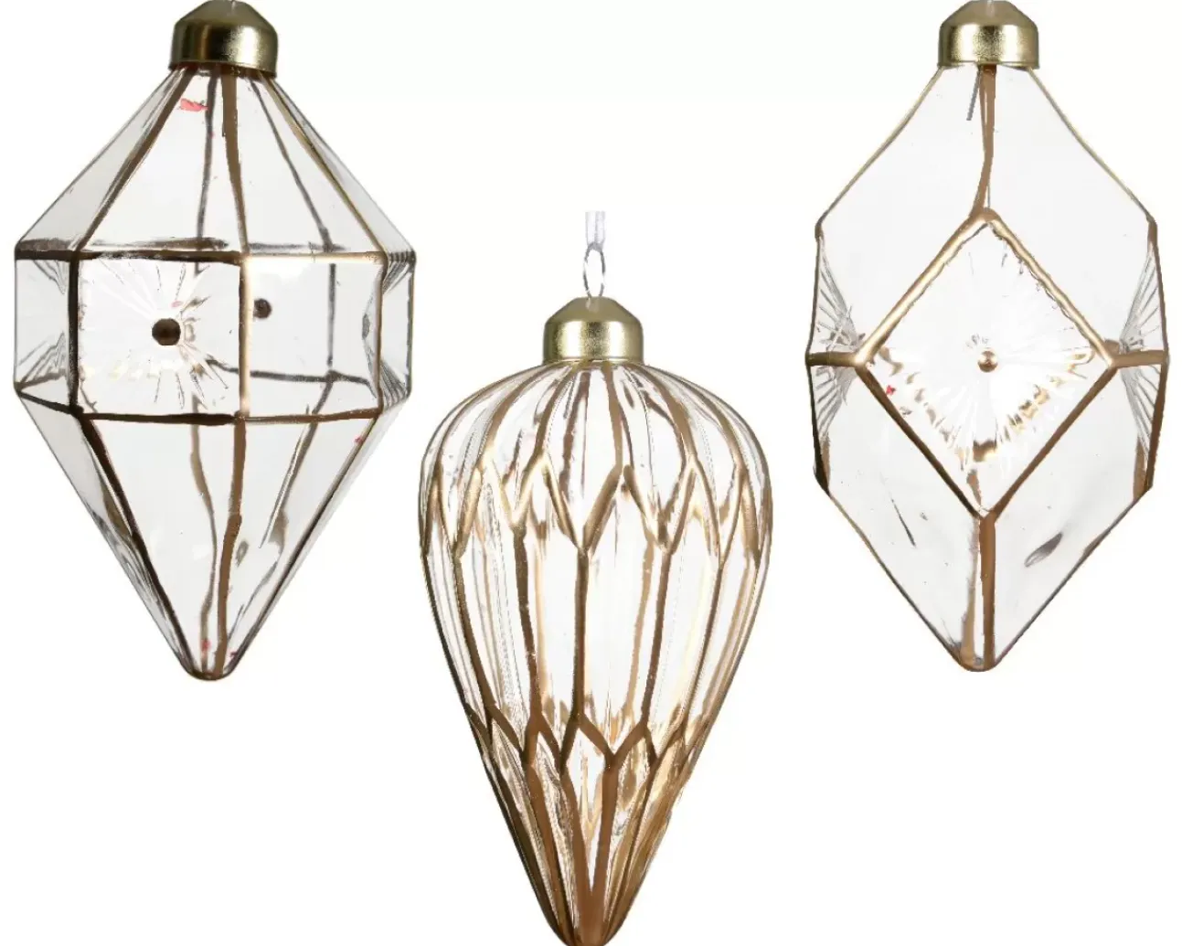 1 Decorazione Appendibile A Tema Natale Trasparente Modello Assortito