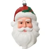 1 Decorazione Santa Claus Babbo Natale Appendibile Bianco E Rosso