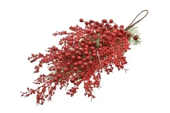 Fermaporta Ad Albero Con Bacche Rosso