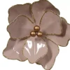 Fiore Con Clip E Bacche Rosa 15X8Cm