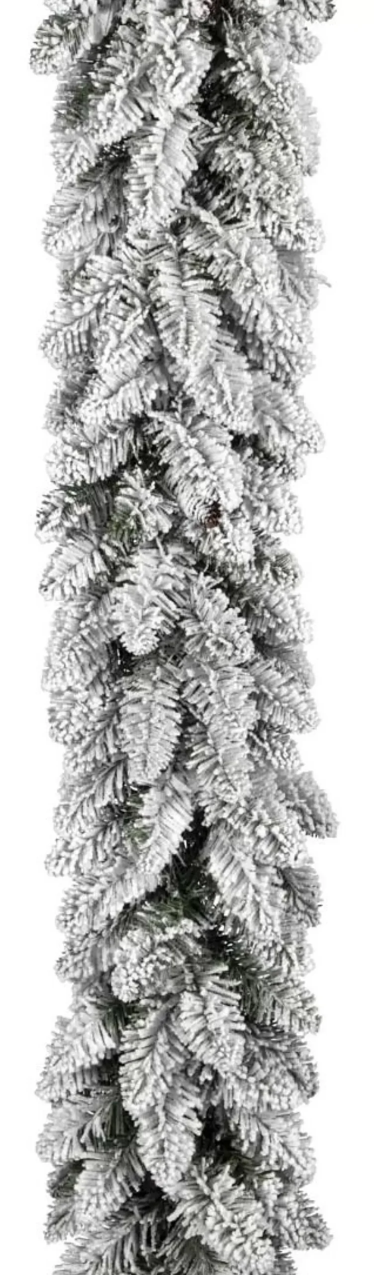 Ghirlanda Boa Innevata Con Pigne H270Cm O27Cm