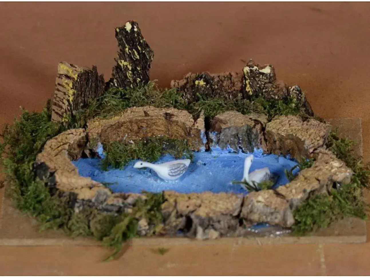 Lago Con Anatre 15X10Cm
