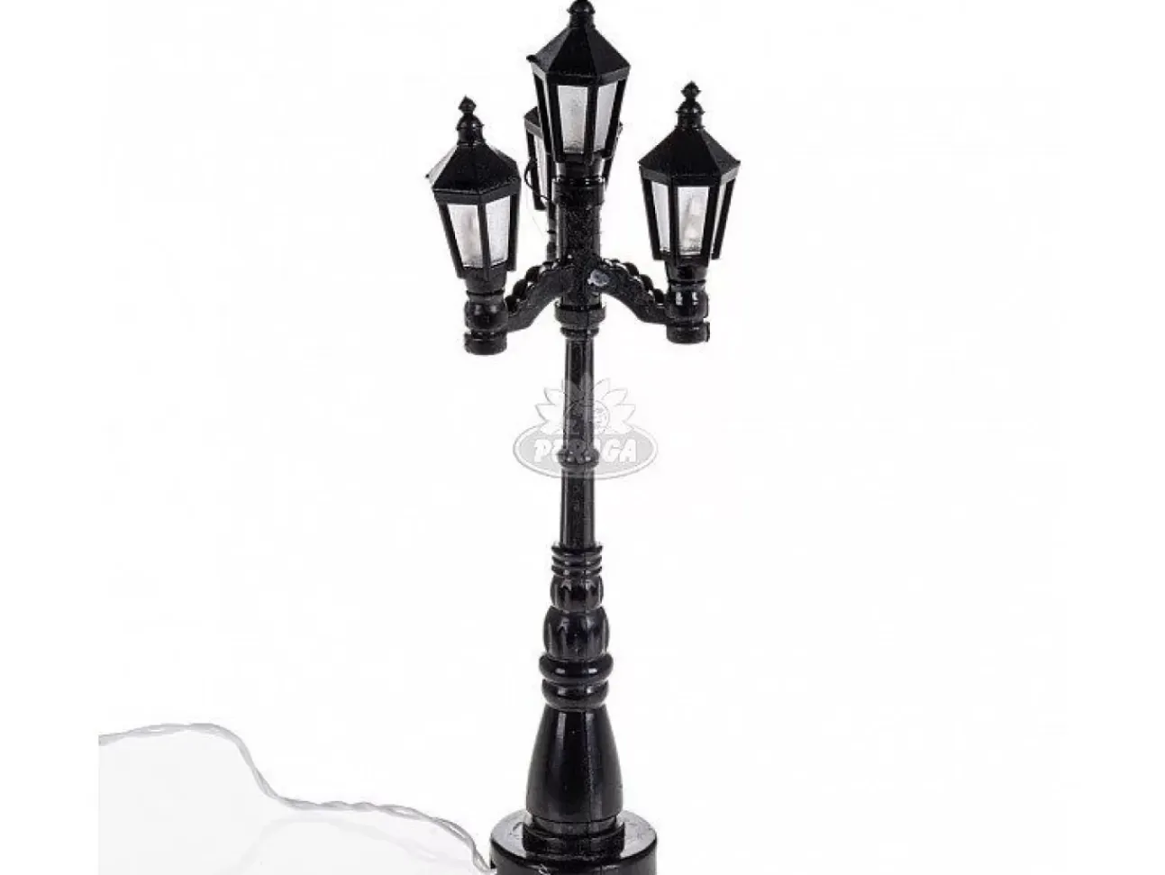 Lampione Con 4 Luci A Batteria H 11 Cm Per Presepe