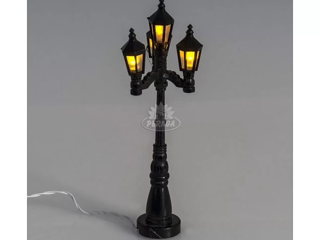 Lampione Con 4 Luci A Batteria H 11 Cm Per Presepe