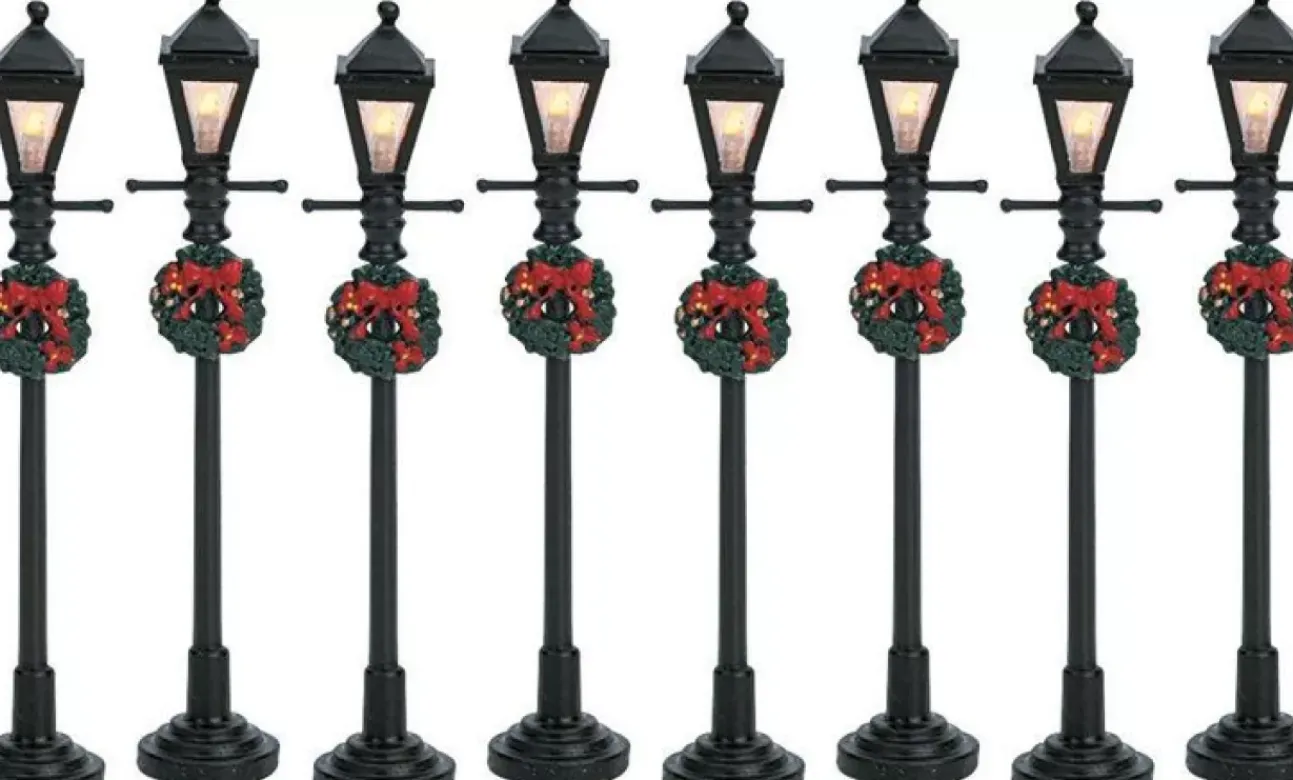 Lampioni A Gas Lantern Street Lamp, Set Of 8