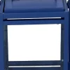 Lanterna In Metallo Blu 12X12X20Cm