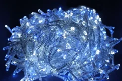 Luci Di Natale 300 Led Bianco / Blu 8 Giochi Di Luce