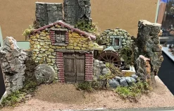 Mulino Ad Acqua Con Movimenti 50Xh30Cm