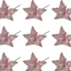 Offerta 15 Fiori Decorativi Con Gambo Lungo Rosa Scuro Glitter 70Cm