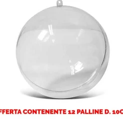 Offerta 12 Palline In Plexiglass Divisibile O10Cm