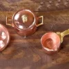 Padelle E Coperchio In Rame Set 5 Pz Assortiti