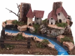 Paese Con Fiume 26X18X11Cm