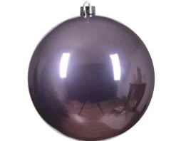 Pallina Di Natale D.14 Cm Colore Lilla