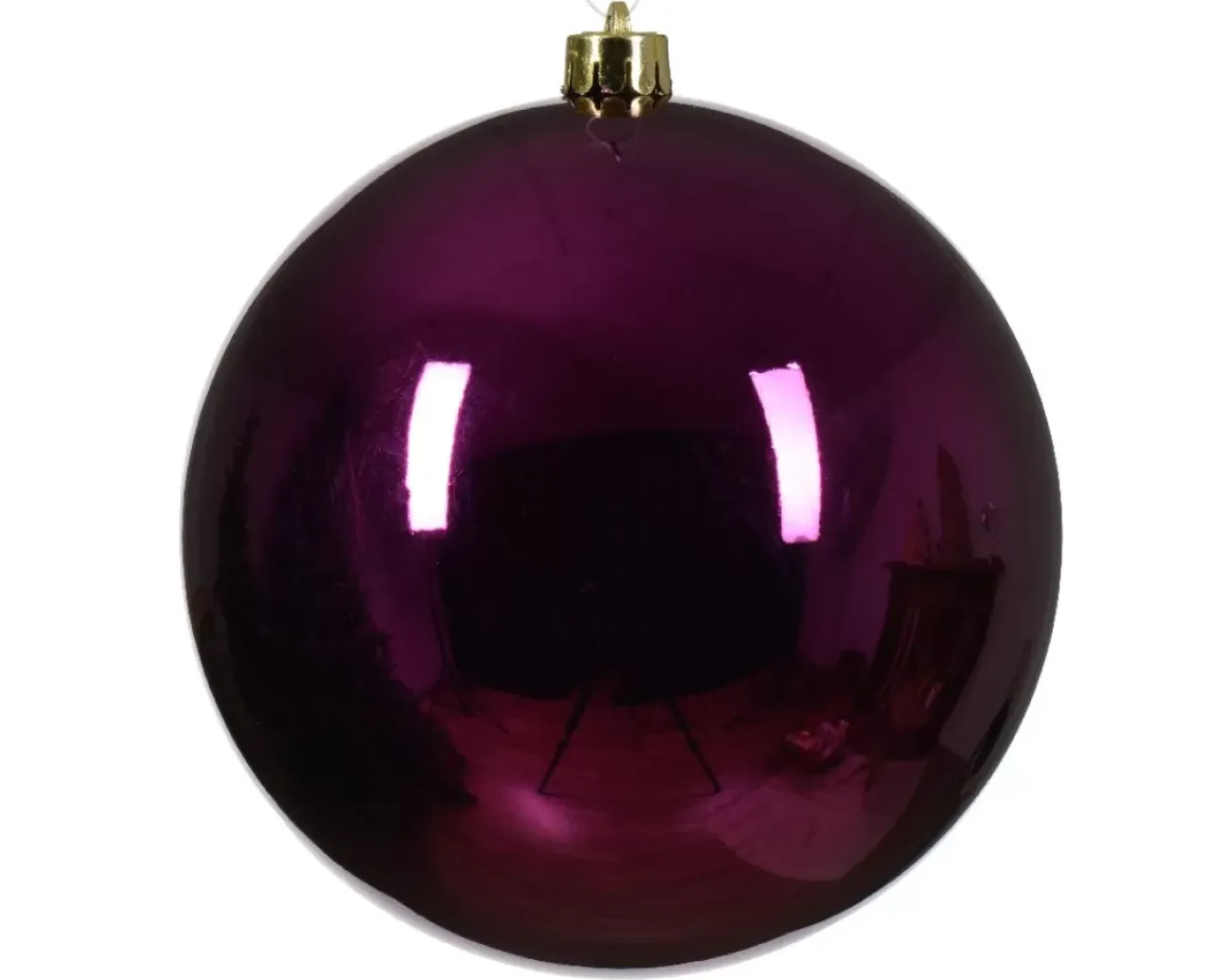 Pallina Di Natale D.14 Cm Colore Viola