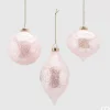 Pallina Rosa In Vetro 8Cm Rosa Assortita