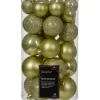 30 Palline Di Natale Assortite Colore Pistacchio