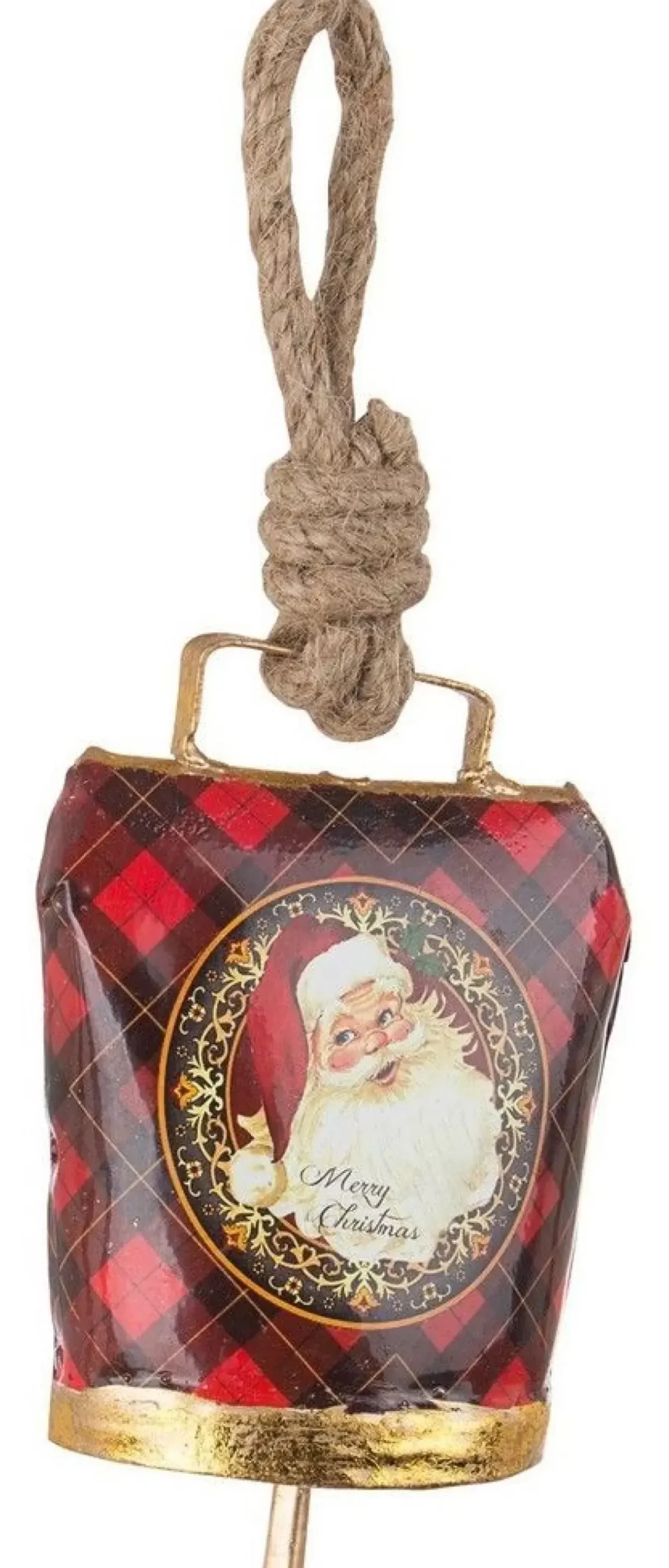 Pendaglio Wendi Campana Babbo Natale Vintage 8,5X5Xh11,5Cm