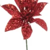 Pick Poinsettia Rossa H22,5Cm