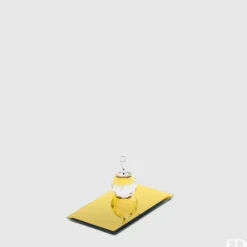 Portacandele Con Base Specchio Rettangolare 15X9Cm Oro