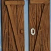 Portone Due Ante Ad Arco In Resina 11,5X5,5Cm