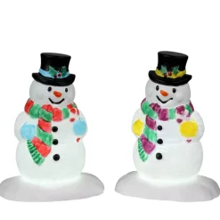 Pupazzi Di Natale Illuminati - Holly Hat Snowman
