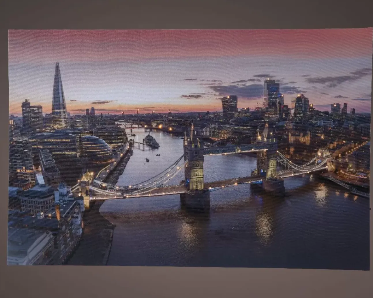 Quadro Scena A Led Tower Bridge Londra H38Cm