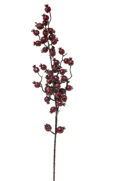Ramo Con Bacche Bordeaux 80Cm