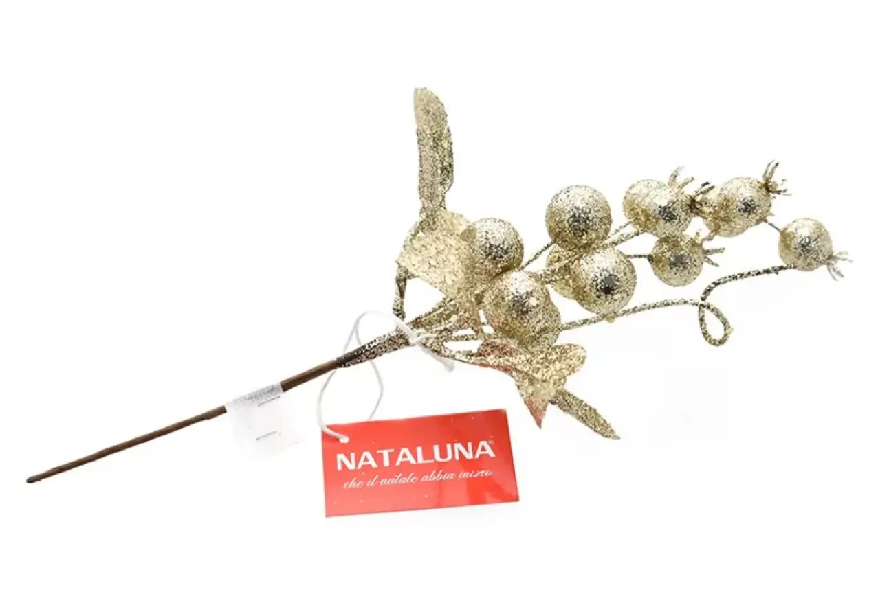 Ramo Glitterato 30Cm Champagne