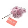 Ramo Natalizio Con Glitter Rosa