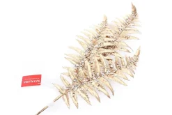 Ramo Natalizio Decorato Con Paillettes Oro