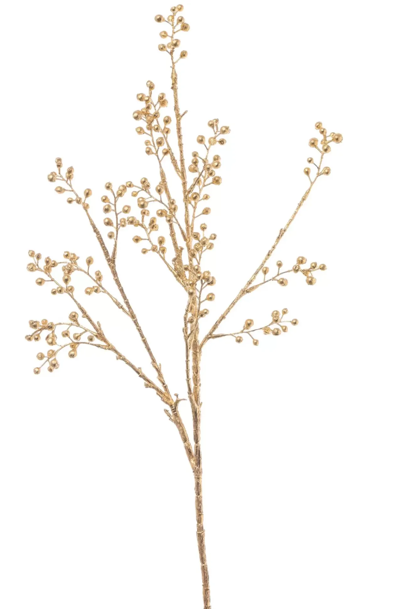 Ramo Oro Con Bacche 68,5Cm