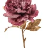 Ramo Oro Con Peonia Rosa 70Cm