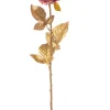 Ramo Oro Con Rosa 65Cm