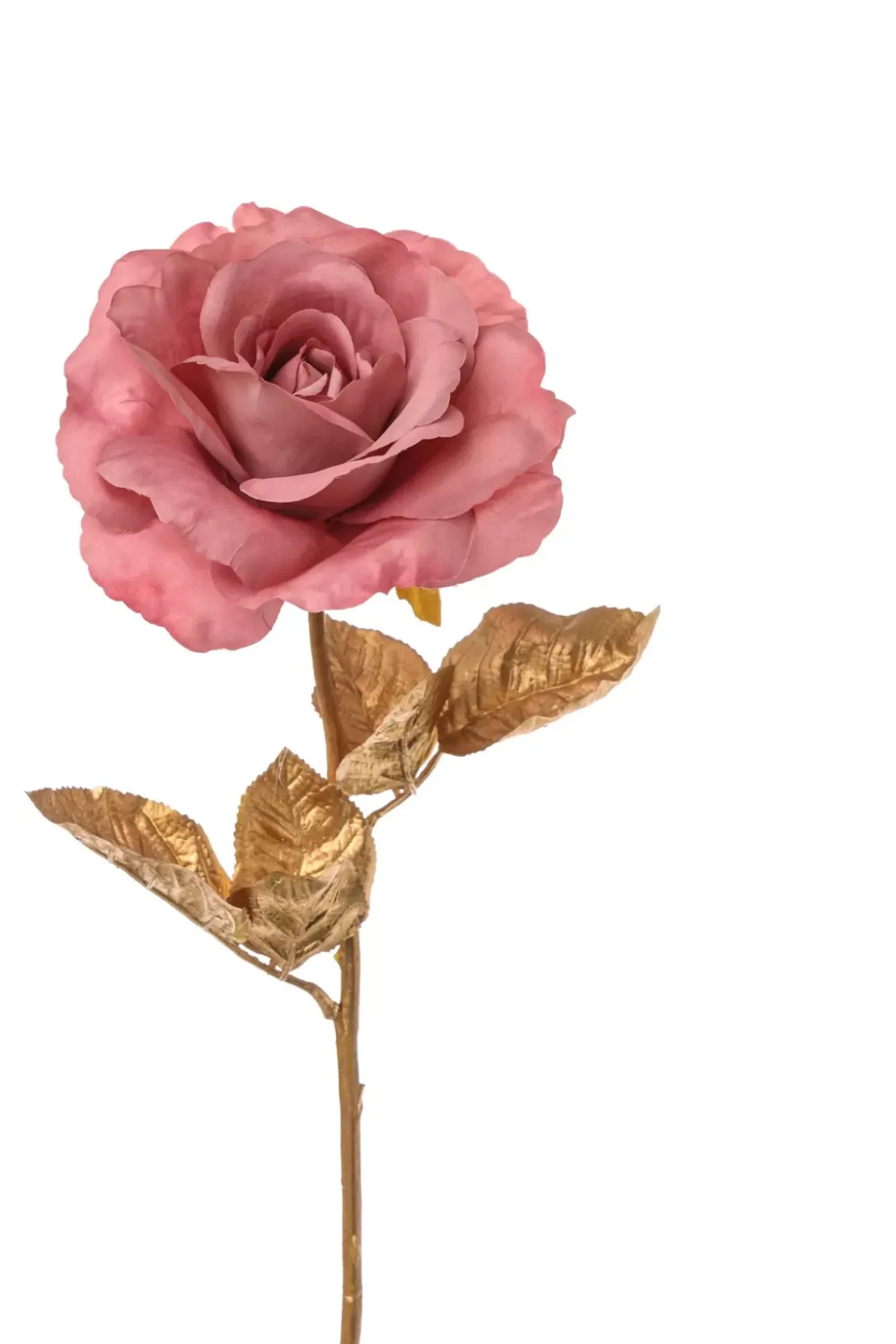 Ramo Oro Con Rosa 57Cm