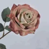 Rosa Decorativa Con Gambo 66Cm Rosa