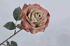 Rosa Decorativa Con Gambo 66Cm Rosa