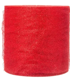 Rotolo Tulle Sparkling Rosso 12,5Xmt.100