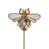 Scarabeo In Resina Su Base Oro 15,5X9X26,5Cm