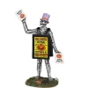 Scheletro Che Annuncia La Festa Di Halloween - Sandwich Board Skeleton